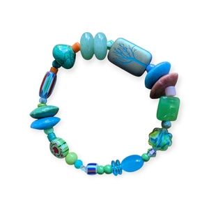 Colorful Beaded Stretch Bracelet